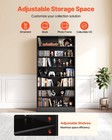 Media Storage Cabinet  7-tier Dvd Shelf Organizer  27 56 X 11 81 X 55 12 In Mult
