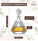 Luxury Triangle Whiskey Decanter 650ml Premium Glass Liquor With Solid Glass