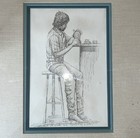 Anthony Cardoso Drawing 1973 Framed Signed Rare Original