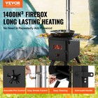 Vevor Outdoor 86 In Portable Camping Tent Wood Stove Wood Burning Bbq Stove