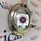 11  Chrome Finish Working Porthole Mirror  Nautical Ship Cabin Wall Decor