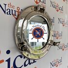 11  Porthole Mirror  Chrome Finish  Nautical Wall Decor  Working Port Hole
