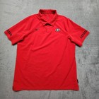 Nike Georgia Bulldogs On Field Polo Mens Xl Red Dri Fit Embroidered Uga Shirt