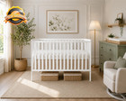 Dream On Me Synergy 5-in-1 Convertible Full Size Baby Crib  Greenguard Gold   Bs
