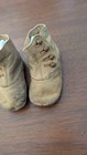 Vintage Victorian Edwardian Leather High Top Button Baby Shoe Tan Brown Lot   23