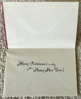 Unused Christmas Santa Happy Jolly Face Vtg Greeting Card 1950s 1960s Gibson