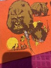 San Diego Zoo Vintage Souvenir Pennant Flag Rhino Gorilla Koala Bear - Ship Fast