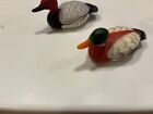 Enesco 1983  Miniature Duck Decoy Figurines Set Of  2 Made In Hong Kong  3 