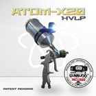Atom X20 Hvlp Auto Paint Spray Gun     Basecoat clearcoat   Free Gunbudd