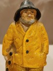 American Cast Iron  old Salt  Maine Fisherman Doorstop bookends