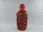 Chinese Old Hand-carved Lucky Pattern Snuff Bottle