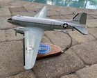 C-47 Skytrain Usaf Mahogany wood Desktop Model Airplane 1 32 W  Base