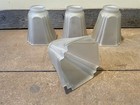 4 Vintage Art Deco Empire Frosted Glass Lamp Shades Chandelier sconce fan 2 
