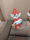 Lot Of 2  Vintage Pixie Musician Figurines Japan 