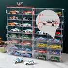 Hot 1 64 Scale Matchbox Wheels Toy Car Display Case 4pcs 32 Slots   Clear 