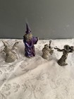Masterworks Fine Pewter Wizard Set 1989-1991 Mwfp   Crystal Orbs