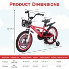18  Kid   s Bike For 4-8 With Height-adjustable Handlebar   Saddle Handbrake
