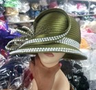 Flower Ribbon Bucket Kentucky Derby Wedding Hat Church Wide Brim Dressy Cocktail