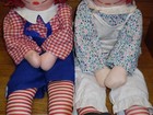 Large 31  Vintage Knickerbocker Raggedy Ann   Andy Dolls