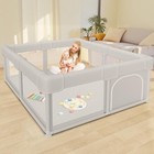 Large Baby Playpen Safe Indoor Outdoor Toddler Play Yard 360 View Easy Assembly