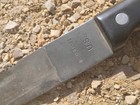 Vintage Usa Made Onterio Knife  machete   With Saw Blade Back Tempered Steal