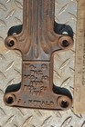 Rare Original Vintage 1870 J Herald Cast Iron Farm Barn Door Roller