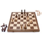 15  Large Folding Chess Set  Portable Wooden Chess Board Game With Chess Pieces