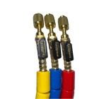 Fieldpiece Hr3b Ball Valve Refrigerant Hose Set  3  With Color Tags - 1 4  X 1 4
