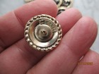 Lot Of Six 25 Mm Designer Cc Button Gold Tone Chanel 6 Buttons