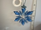 Swarovski Blue Disney Frozen Snowflake Ornament Iob 