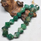 Rare Tibetan Buddhism Old Agate Green Dzi Red Beads Prayer Totem Amulet Bracelet