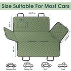 Waterproof Dog Car Seat Cover For Back Seat - Durable  Scratch Proof Pet Hamm   