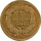 1856-s  3 Gold Vg Uncertified  221