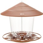 Squirrel-proof Hanging Bird Feeder For Outdoor Wild Bird Seed Brown