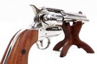 Denix M1873 Non-firing Quick Draw Full Size Metal Revolver Replica Nickel Finish