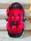 Baby Jogger City Select Stroller Second Seat Red   Silver Frame Guc 