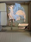 Patina Functional Copper Weathervane With Rooster     Stylish Roof Decoration