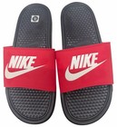 Nike Benassi Jdi Mens Slide Sandal 343880-026 Black white-univasity Red 9