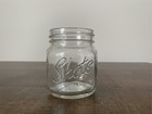 Set Of 3 Clear Glass Mason Jar Shot Glasses Embossed  shots  Mini Barware