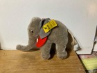 Steiff Vtg  Elephant Color Is Grey  0500 10 Ear Tag The 1950   s With Red Bib