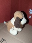 Russ Berrie Bandit Dog Luv Pets 5  Beans Terrycloth Plush Vintage Nwt