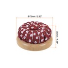 Magnetic Pin Cushions Wooden Base Sewing Needle Holder  Red White Black