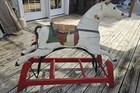 Antique Late 1800s Early 1900s Whitney Reed Glide Rocking Horse Primitive Rare