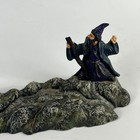 Vintage Wizard   Dragon Resin Incense Holder Signed Kim  99 14  Fantasy Decor