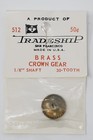 1 Tradeship Brass Crown Miter Gear 30 Teeth 1 8    Bore Module 0 5 Pitch  Slot Car