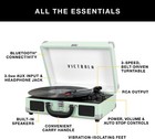 Victrola Blue Vintage 3-speed Bluetooth Portable Suitcase Record Player