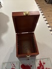 Showtime Dexter Morgan Blood Splatter Slides Glass Coaster Set Of 6 Wooden Box