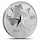 2025 1 Oz Texas Mint Silver Cowboy Round  new 