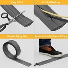 D-line 6ft Floor Cord Cover  Cable Channel  Protect Cords  6 Feet  Gray