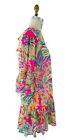 Lilly Pulitzer Women  s Alfresco Coverup 3 4 Sleeve  In Multi Shady Lady Sz Xl